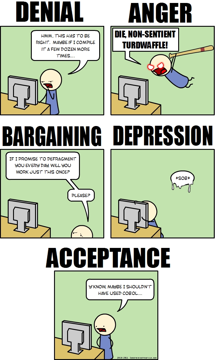 Five Stages of programming grief